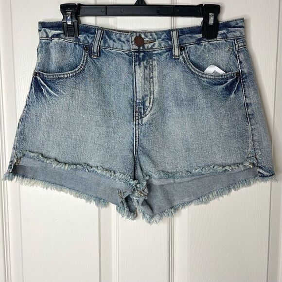 NWT O’Neill High Rise Marina Cutoff Frayed Hem Jean Shorts - 28 - Picture 3 of 10
